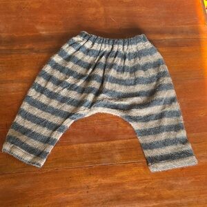 mademoiselle a soho striped fuzzy baby pants, size 24 months